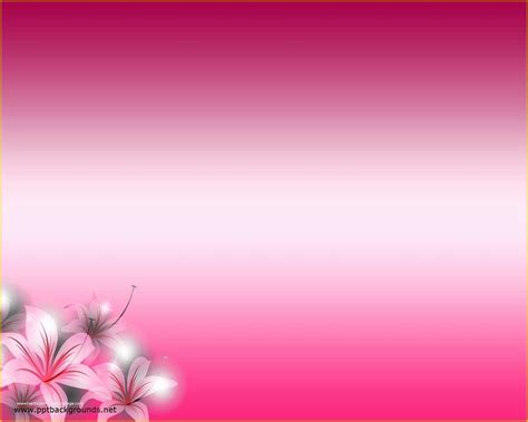 Pretty Powerpoint Templates Free Of Free Pink Flowers Backgrounds For