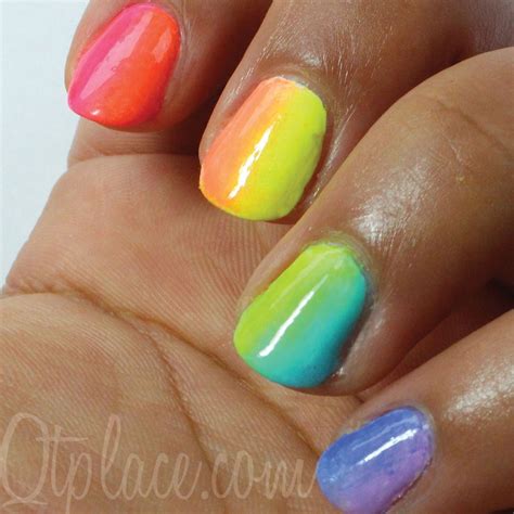 Tie Dye Nails Rainbow Nails Colorful Nail Designs