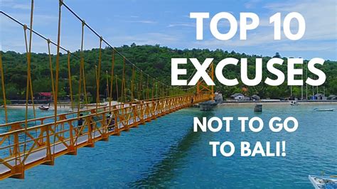 Top 10 Excuses not to go to Bali! - YouTube