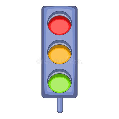 Traffic Light Icon Cartoon Style Stock Vector Illustration Of Light