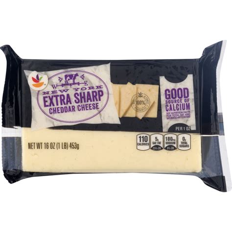 save on our brand new york cheddar cheese extra sharp order online delivery martin s