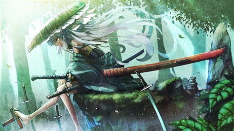Anime Samurai Girl Katana 4k 91 Wallpaper