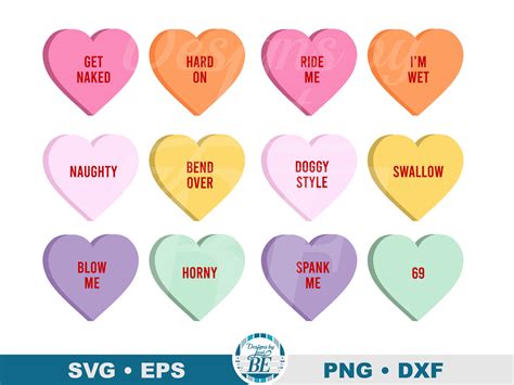 adult candy heart sayings svg adult candy heart conversations svg adult heart candies svg