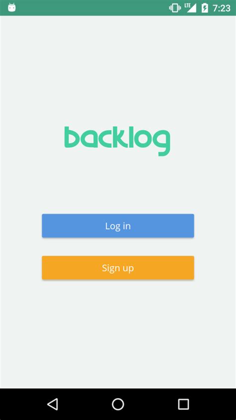 Release builds of your app will now be signed automatically. Sign up for Backlog right from the Android app - Backlog