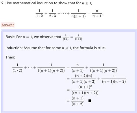 Solved: Using Proof By Mathematical Induction: Example On ... | Chegg.com