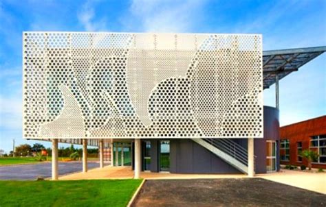 Pad Architects Wraps French Office With A Wavy Perforated