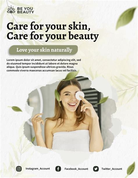 Beauty Skin Care Ads Template Postermywall