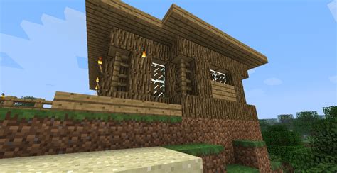 8) make a giant red mushroom. Start survival house! Minecraft Map