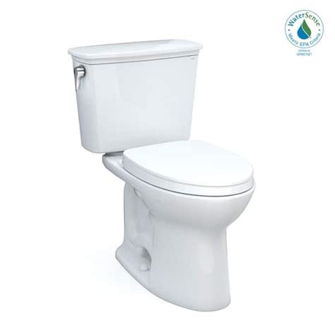 Toto Drake Piece Gpf Single Flush Elongated Ada Comfort Height Toilet W In Rough In In