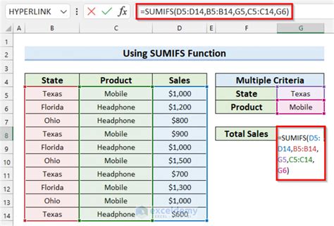 How To Use Sumifs Function In Excel With Multiple Criteria