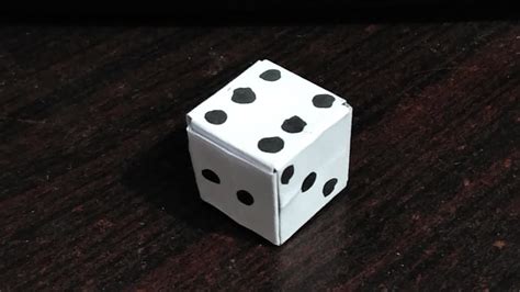 How To Make A 🎲 Dice With Paper Youtube