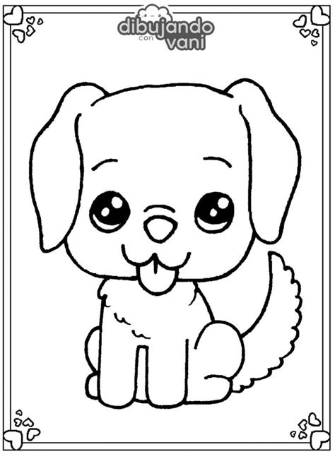 Dibujos De Perros Kawaii Para Colorear E Imprimir Kulturaupice