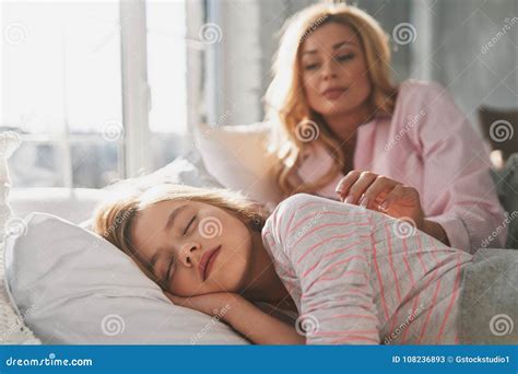 Simply Being Around Young Beautiful Mother Waking Up Her Cute S Stock