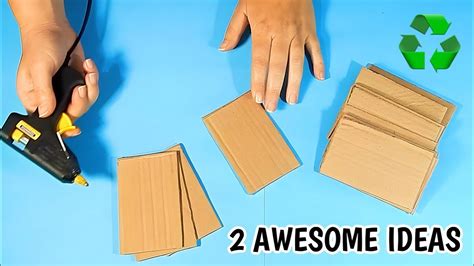 Diy 2 Awesome Cardboard Craft Ideas Home Decor Best Out Of Waste