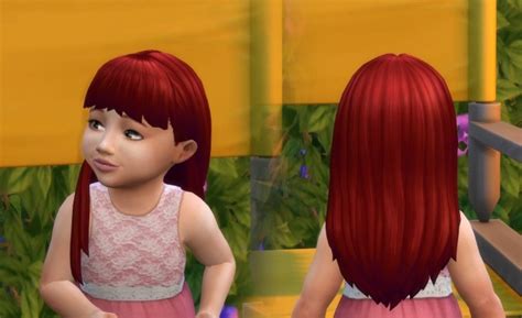 Straight Hair With Bangs For Toddlers At My Stuff Sims 4