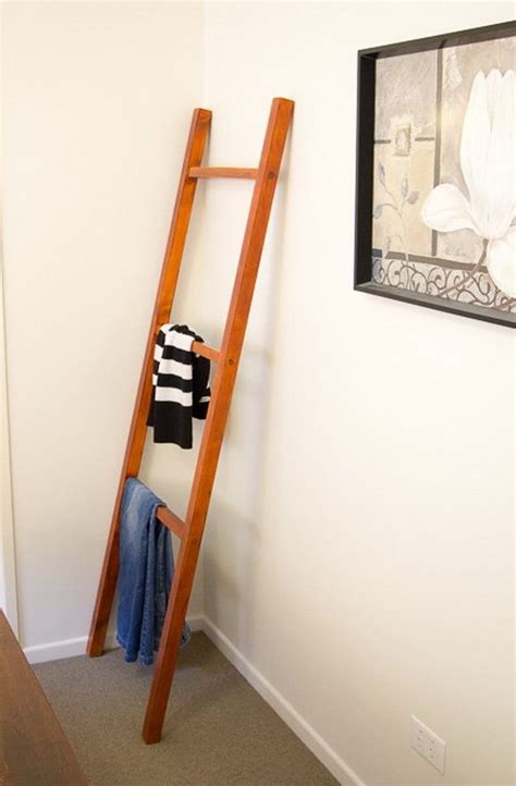 How To Make A Diy Clothing Ladder Rack Step By Step Diy Clothes