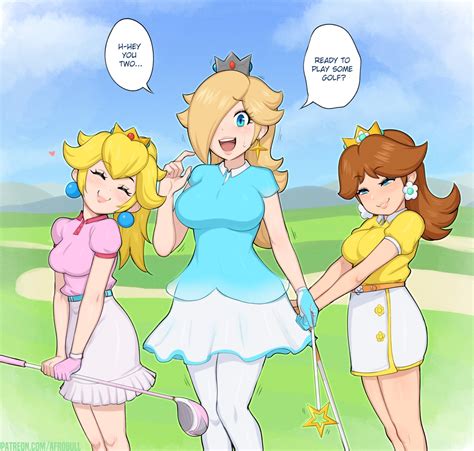 Princess Peach Rosalina And Princess Daisy Mario And 1 More Drawn