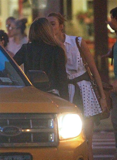 CARA DELEVINGNE and KARLIE KLOSS Leaves a Restaurant in ...