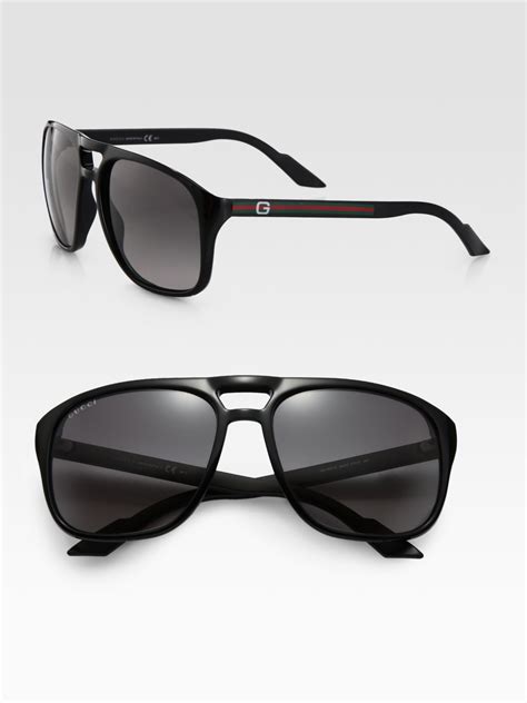 Lyst Gucci Acetate Aviator Sunglasses In Blue For Men