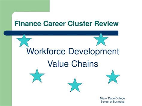 Ppt Finance Career Cluster Curricular Review February 19 2004