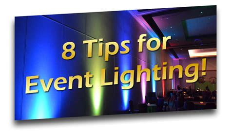 8 Tips For Successful Event Lighting By Karma Event Lighting