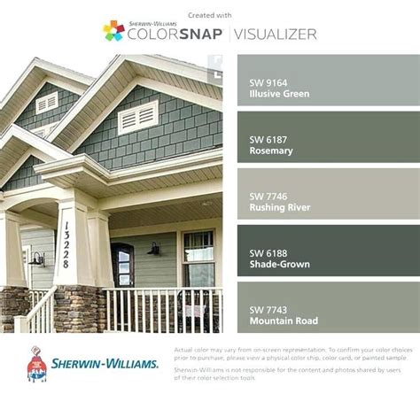 Best Green Gray Colors Sherwin Williams Home Exterior
