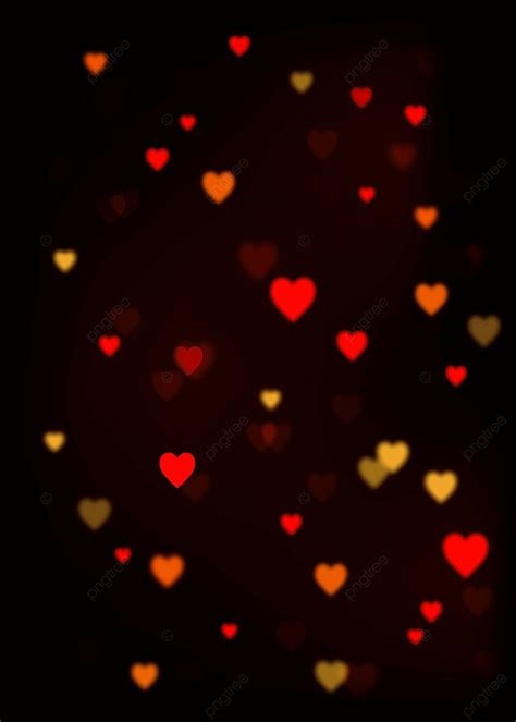 Heart With Bokeh Effect Background Wallpaper Image For Free Download