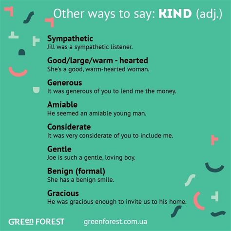 Synonyms To The Word Kind Other Ways To Say Kind Синонимы к