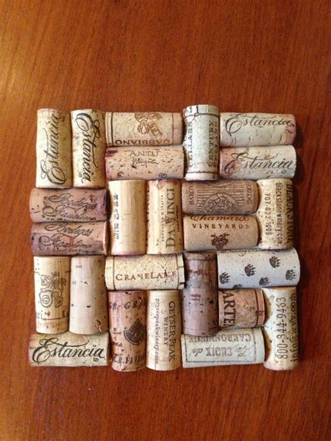 Wine Cork Trivet Hot Plate Handmade From Real Wine Corks These Make