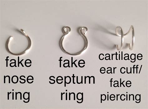 S 1 Fake Ear Cuff Fm Ring Fake Nose Ring Fake P H Good Store Good Products The Daily