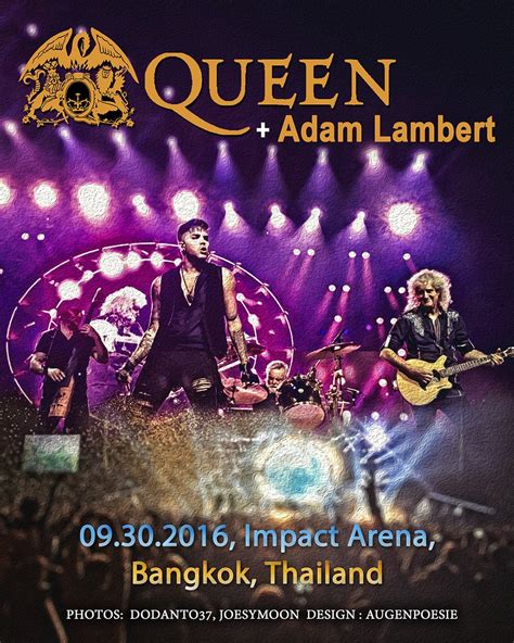 Info Queen Adam Lambert Concert Bangkok Thailand Impact Arena 9 30