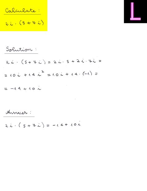 Complex Numbers Problem And Solution Lunluncom
