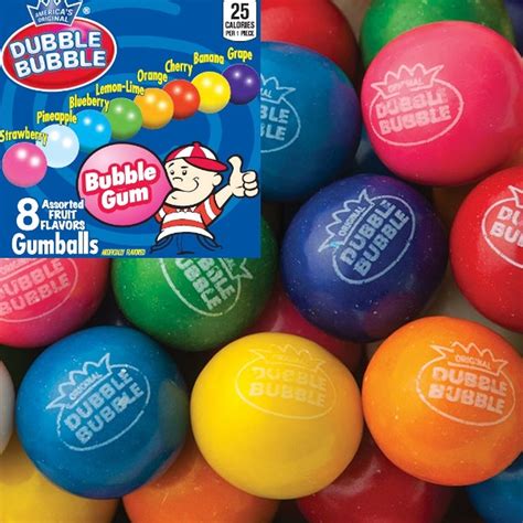 Dubble Bubble Assorted Gumballs Bulk Vending Machine Gum