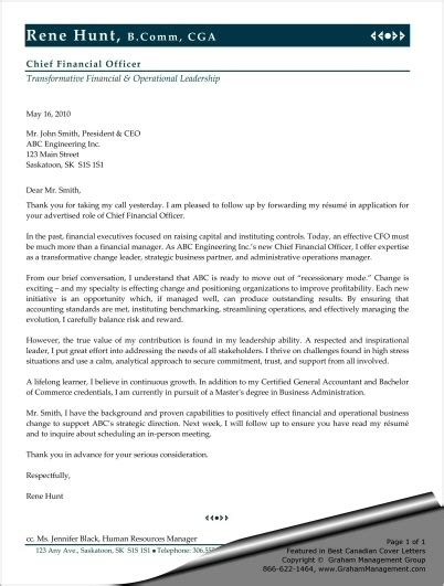 And its cfo could be the beginning of a legal tornado for trump. Sample Cover Letter for Chief Financial Officer - Sharon ...