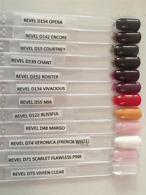 Revel Another Variety Of Swatch Colors Revel Nail Dip Revel Nail