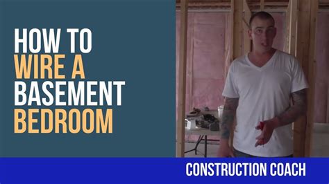 Pick up anything on the floor. How to wire a basement bedroom - DIY - YouTube