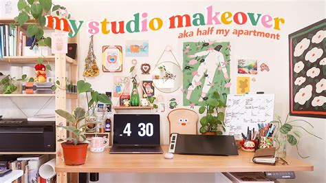 Art Studio Apartment Makeover Studio Tour Working From Home Youtube
