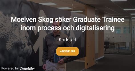 Moelven Skog Söker Graduate Trainee Inom Process Och Digitalisering