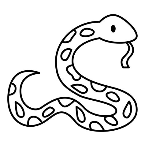 Dibujo De Serpiente Para Colorear E Imprimir Dibujos Y Colores