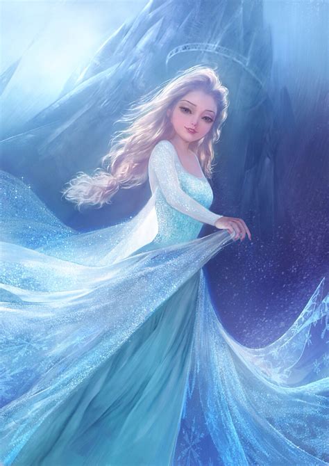 Safebooru 1girl Blonde Hair Blue Eyes Dress Elsa Frozen Frozen