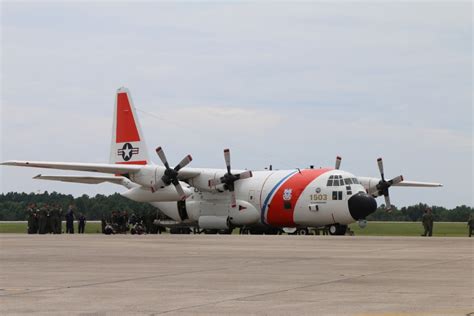Coast Guard Air Station Clearwater Hc 130 Rescue Crew Offloads Supplies