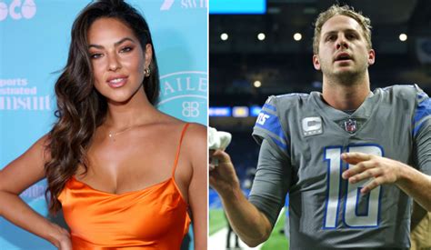 Video Shows Jared Goffs Model Gf Christen Harper Finding Out Lions Won During Sports