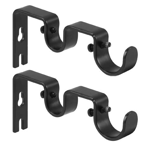 Buy Anndason Heavy Duty Curtain Rod Brackets Double Rod Holders Double