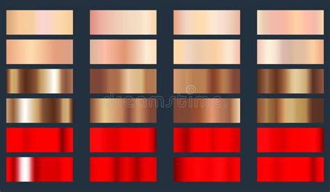 Collection Red Metallic Gradients Chrome Christmas Gradient Set 639