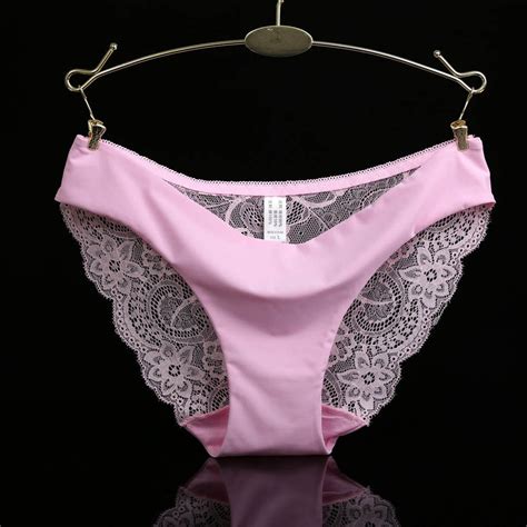 buy pam women sexy lace panties seamless cotton comfortable panty hollow briefs underwear at