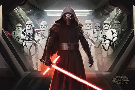 Star Wars Episode Vii The Force Awakens Kylo Ren And Stormtroopers