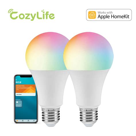 Cozylife Homekit Wifi Light Bulb 9w E27 Rgb Cw Dimmable Timed Lamp