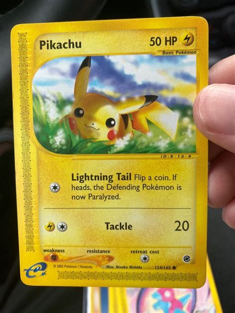 Nm M Pikachu From Expedition Pokemon Trading Card Game Pikachu