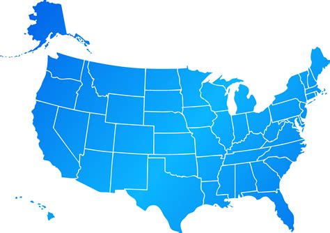 United States Map Colored