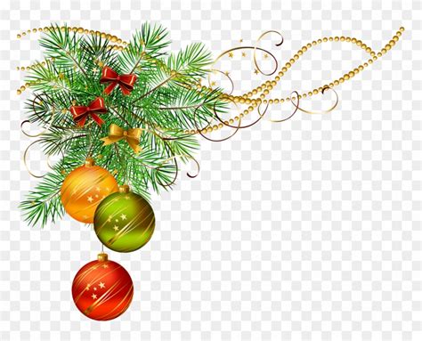 Árbol de navidad decoración de navidad, navidad, azul, cinta, elementos festivos png. Bordes Navidad Png - Christmas Balls With Leaves Png ...